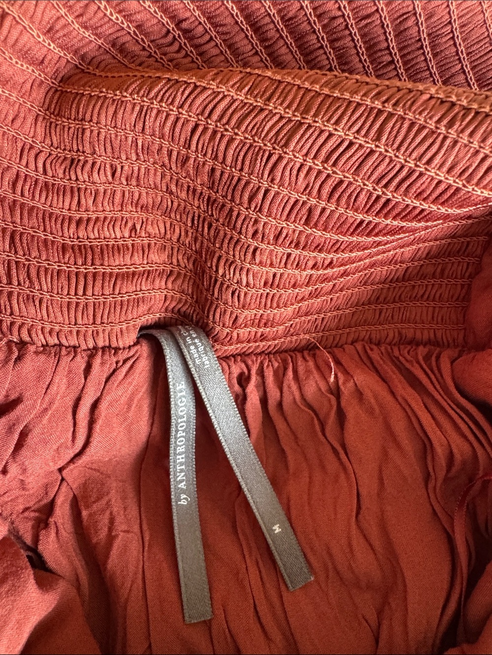 Anthropologie Terra Cotta Long-Sleeve Mini Dress - Picture 5 of 5